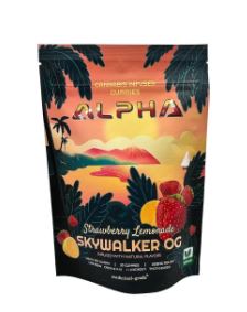 alpha 3000mg 30 pack thc gummies live resin thcp infused skywalker og